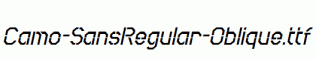 Camo-SansRegular-Oblique.ttf