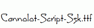Cannolot-Script-Ssk.ttf