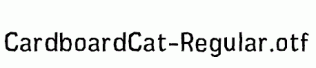 CardboardCat-Regular.otf
