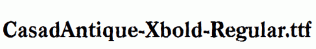 CasadAntique-Xbold-Regular.ttf