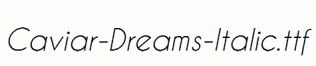Caviar-Dreams-Italic.ttf