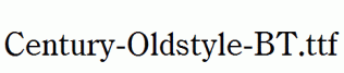 Century-Oldstyle-BT.ttf