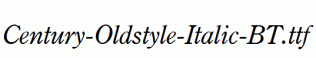 Century-Oldstyle-Italic-BT.ttf