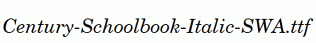 Century-Schoolbook-Italic-SWA.ttf