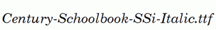Century-Schoolbook-SSi-Italic.ttf