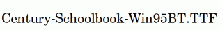Century-Schoolbook-Win95BT.ttf