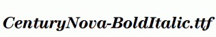 CenturyNova-BoldItalic.ttf