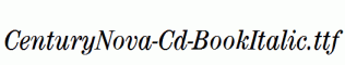 CenturyNova-Cd-BookItalic.ttf