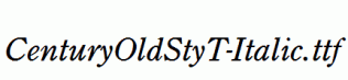 CenturyOldStyT-Italic.ttf