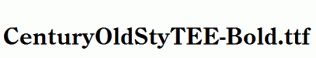 CenturyOldStyTEE-Bold.ttf