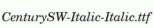 CenturySW-Italic-Italic.ttf
