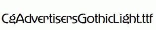 CgAdvertisersGothicLight.ttf