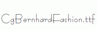 CgBernhardFashion.ttf