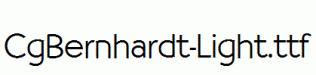 CgBernhardt-Light.ttf