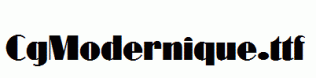 CgModernique.ttf
