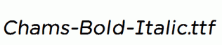 Chams-Bold-Italic.ttf