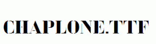 Chaplone.ttf