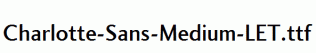 Charlotte-Sans-Medium-LET.ttf