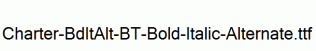 Charter-BdItAlt-BT-Bold-Italic-Alternate.ttf