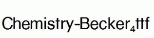 Chemistry-Becker.ttf