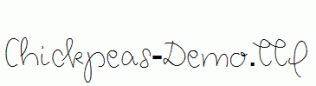Chickpeas-Demo.ttf