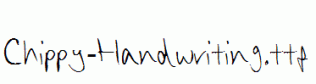 Chippy-Handwriting.ttf