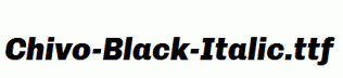 Chivo-Black-Italic.ttf