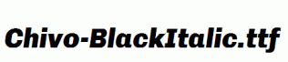 Chivo-BlackItalic.ttf