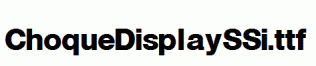 ChoqueDisplaySSi.ttf