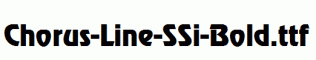 Chorus-Line-SSi-Bold.ttf