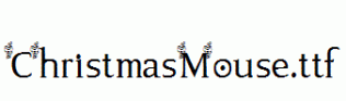 ChristmasMouse.ttf