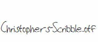 Christopher-s-Scribble.otf