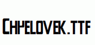 Chyelovek.ttf