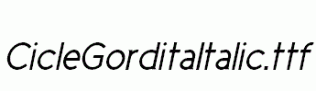CicleGorditaItalic.ttf