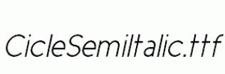 CicleSemiItalic.ttf