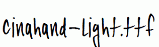 Cinahand-Light.ttf
