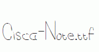Cisca-Note.ttf