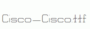 Cisco-Cisco.ttf