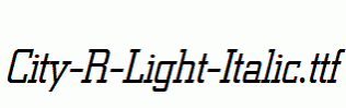 City-R-Light-Italic.ttf