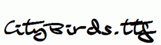 CityBirds.ttf