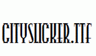 CitySlicker.ttf