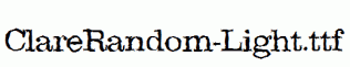 ClareRandom-Light.ttf
