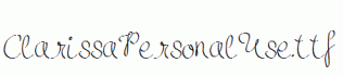 ClarissaPersonalUse.ttf