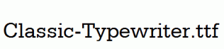 Classic-Typewriter.ttf