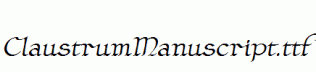 ClaustrumManuscript.ttf