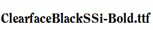 ClearfaceBlackSSi-Bold.ttf