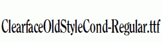ClearfaceOldStyleCond-Regular.ttf