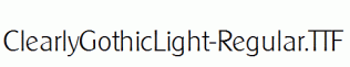 ClearlyGothicLight-Regular.ttf