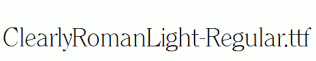 ClearlyRomanLight-Regular.ttf