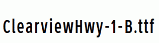 ClearviewHwy-1-B.ttf